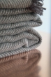 Cachemire accessoires couvertures plaids erable 130 x 190 anthracite marmotte chine 130 x 190 cm