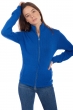 Cachemire gilet femme elodie bleu lapis 2xl