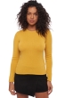 Cachemire pull femme col rond line moutarde 2xl