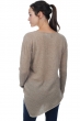 Cachemire pull femme col rond zaia natural brown xs
