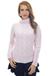 Cachemire pull femme col roule blanche rose pale 3xl