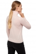 Cachemire pull femme col roule lili rose pale s