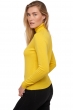 Cachemire pull femme col roule tale first sunny yellow s