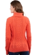 Cachemire pull femme col roule wynona corail lumineux s