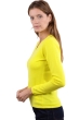 Cachemire pull femme col v emma jaune citric 2xl