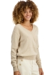 Cachemire pull femme col v tornade natural winter dawn xs