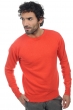 Cachemire pull homme col rond keaton corail lumineux xl