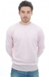 Cachemire pull homme col rond nestor rose pale 3xl