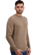 Cachemire pull homme col rond touraine first tan marl l