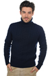 Cachemire pull homme col roule lucas marine fonce xs