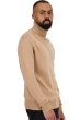 Cachemire pull homme col roule torino first creme brulee m