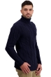 Cachemire pull homme col roule triton marine fonce l