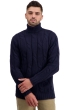 Cachemire pull homme col roule triton marine fonce s