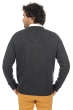 Cachemire pull homme col v hippolyte 4f anthracite chine m