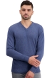 Cachemire pull homme col v tour first nordic blue l