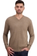 Cachemire pull homme col v tour first tan marl 2xl