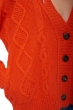 Cachemire robe manteau femme valaska bloody orange s