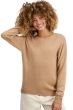 Chameau pull femme col rond thelma camel naturel m