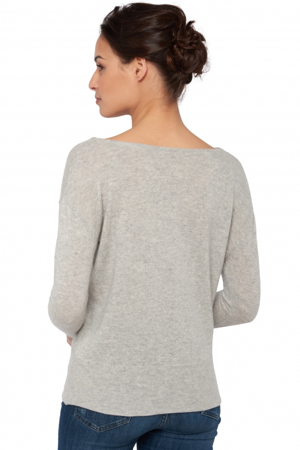 Cachemire pull femme col rond hoela flanelle chine t1