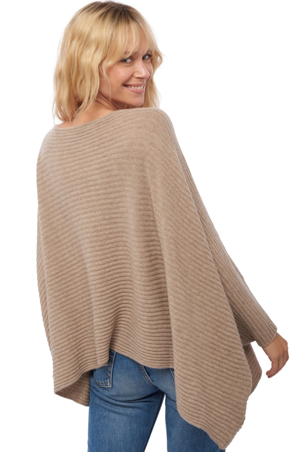 Cachemire pull femme col rond veel natural brown s