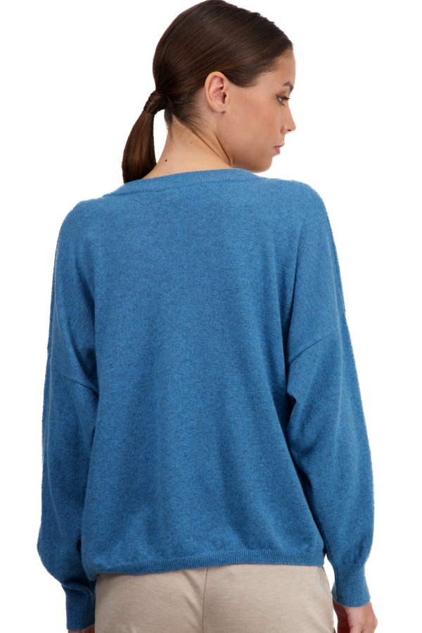 Cachemire pull femme theia manor blue xs