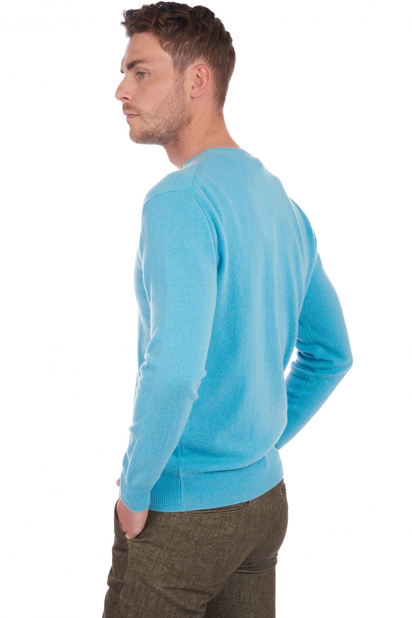Cachemire pull homme col rond keaton tourmaline m