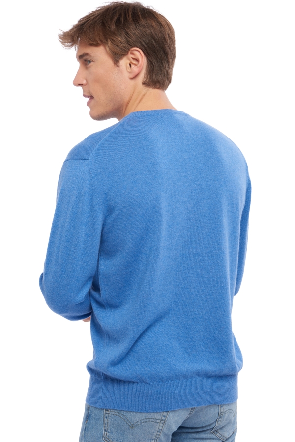 Cachemire pull homme col rond nestor bleu chine m