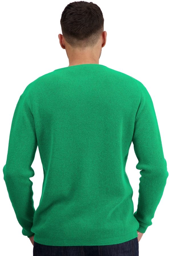 Cachemire pull homme col rond taima new green 2xl
