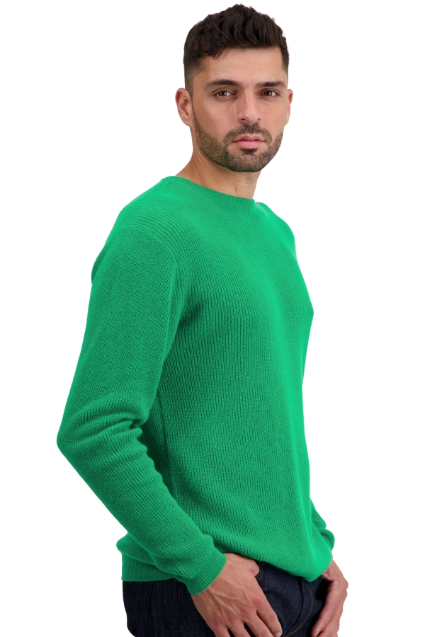 Cachemire pull homme col rond taima new green 4xl