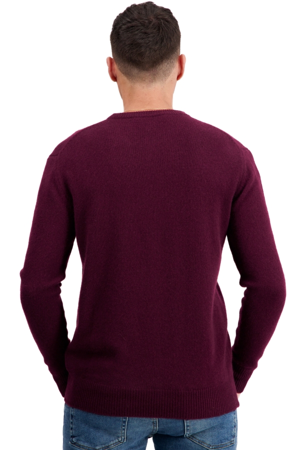 Cachemire pull homme col rond touraine first bordeaux xl
