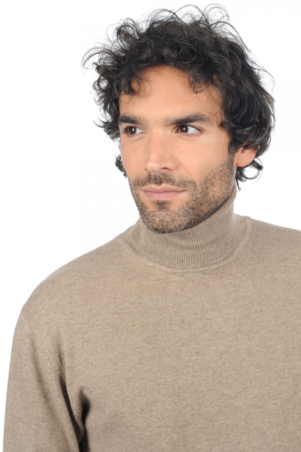 Cachemire pull homme col roule edgar premium dolma natural xs