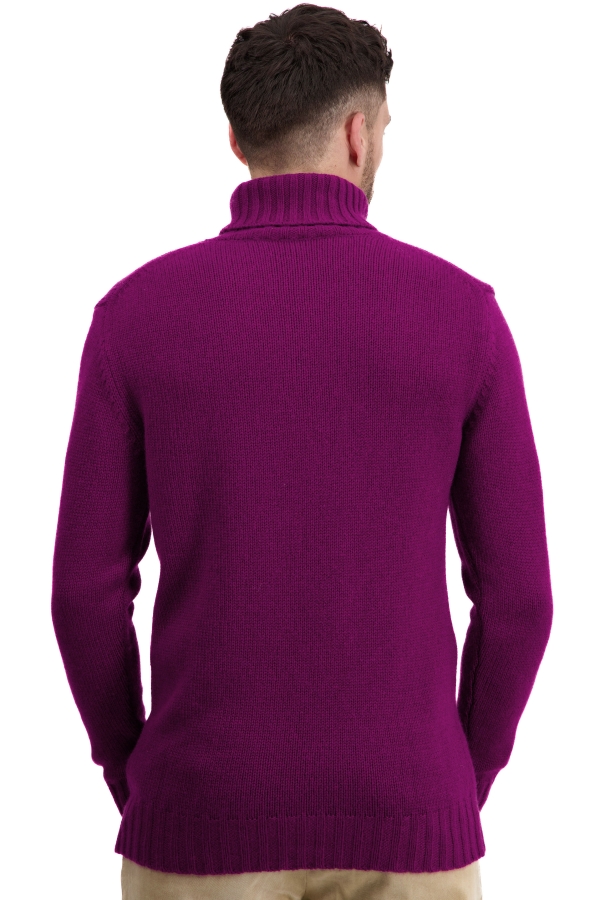 Cachemire pull homme col roule tobago first rich claret l