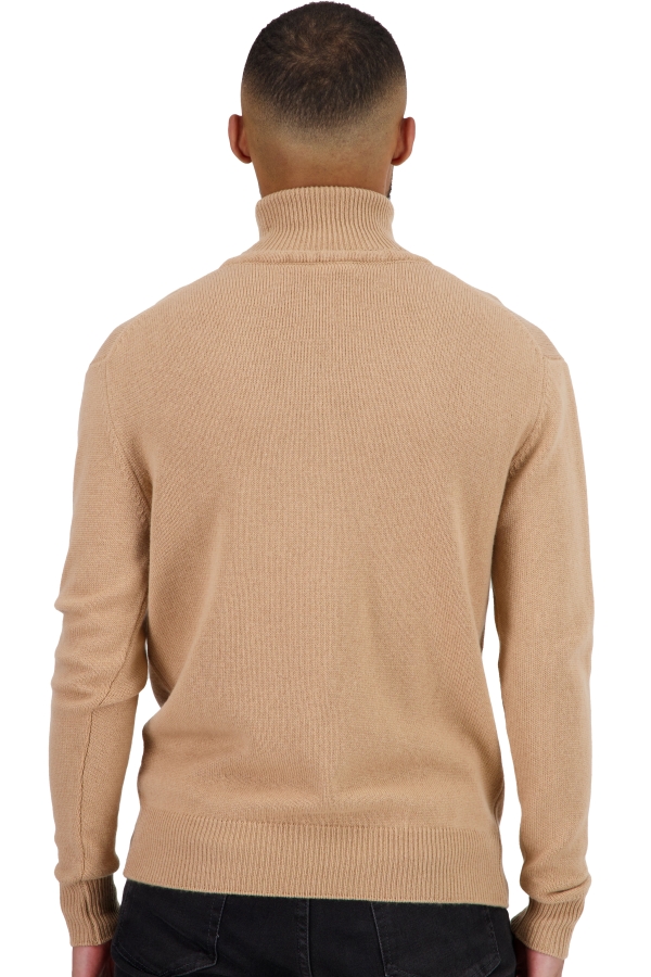 Cachemire pull homme col roule torino first creme brulee xl