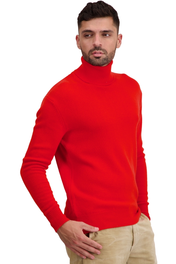 Cachemire pull homme col roule torino first tomato 2xl