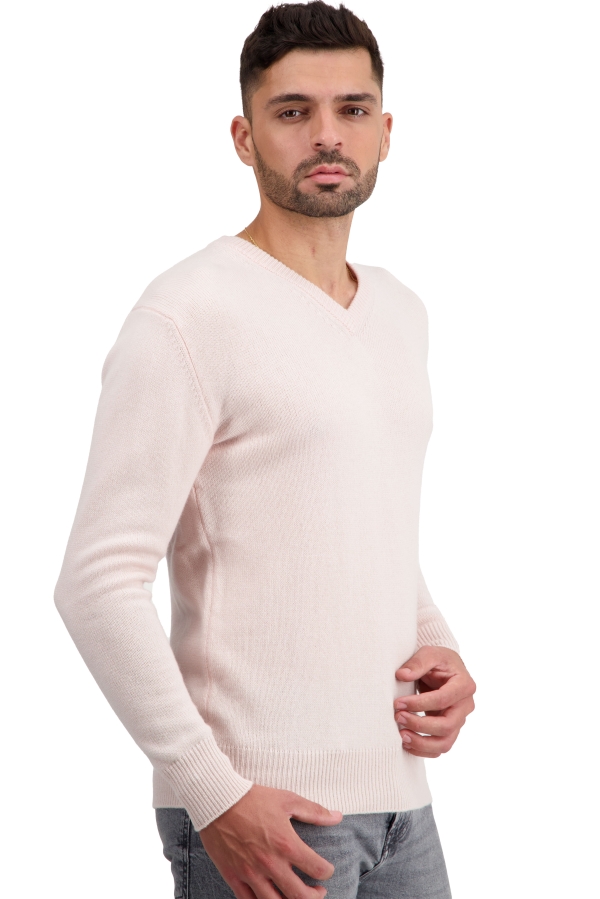 Cachemire pull homme col v tour first mallow 2xl