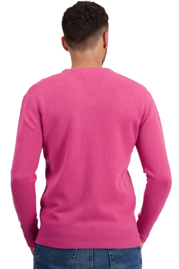 Cachemire pull homme col v tour first poinsetta m