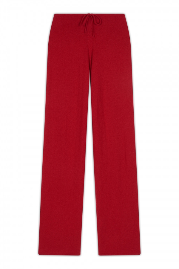 Cachemire pyjama femme loan rouge velours xs
