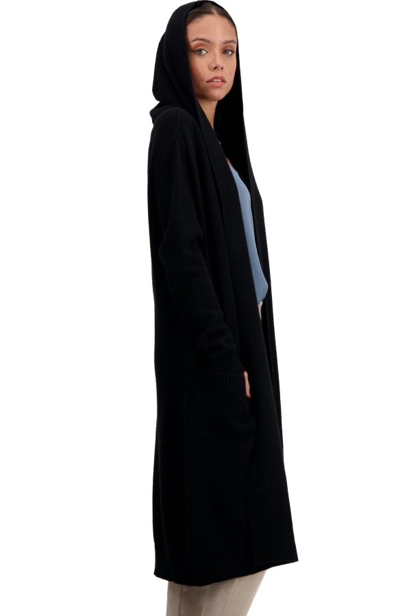 Cachemire robe manteau femme thonon noir 3xl