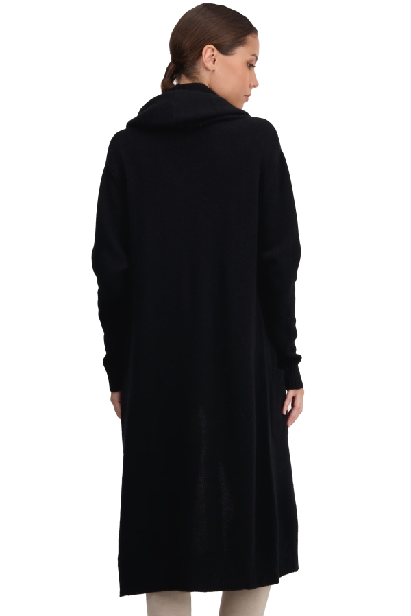 Cachemire robe manteau femme thonon noir xl