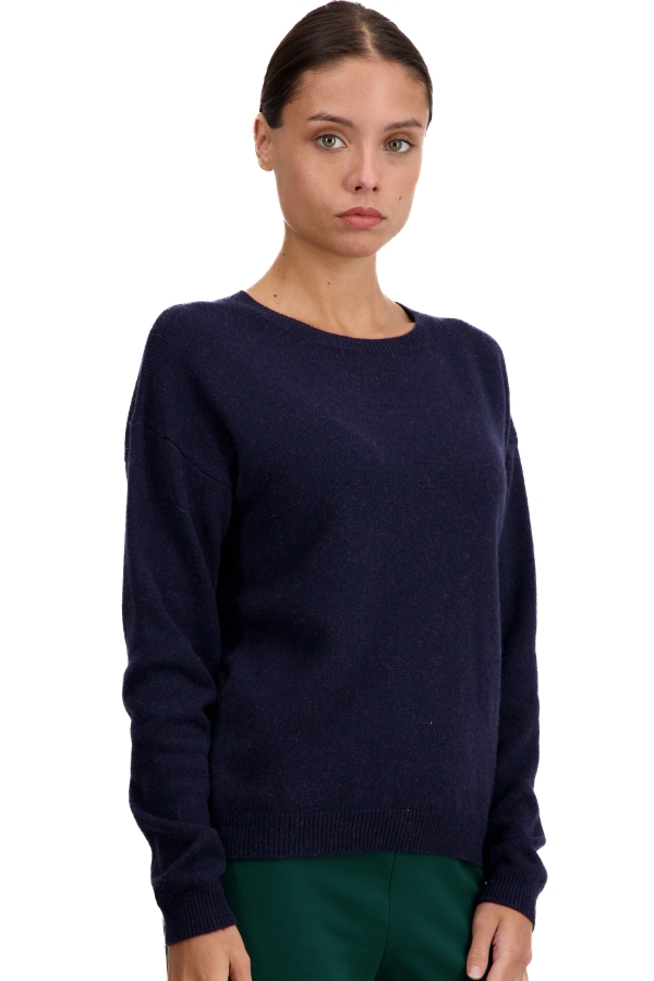 Chameau pull femme col rond thelma marine m