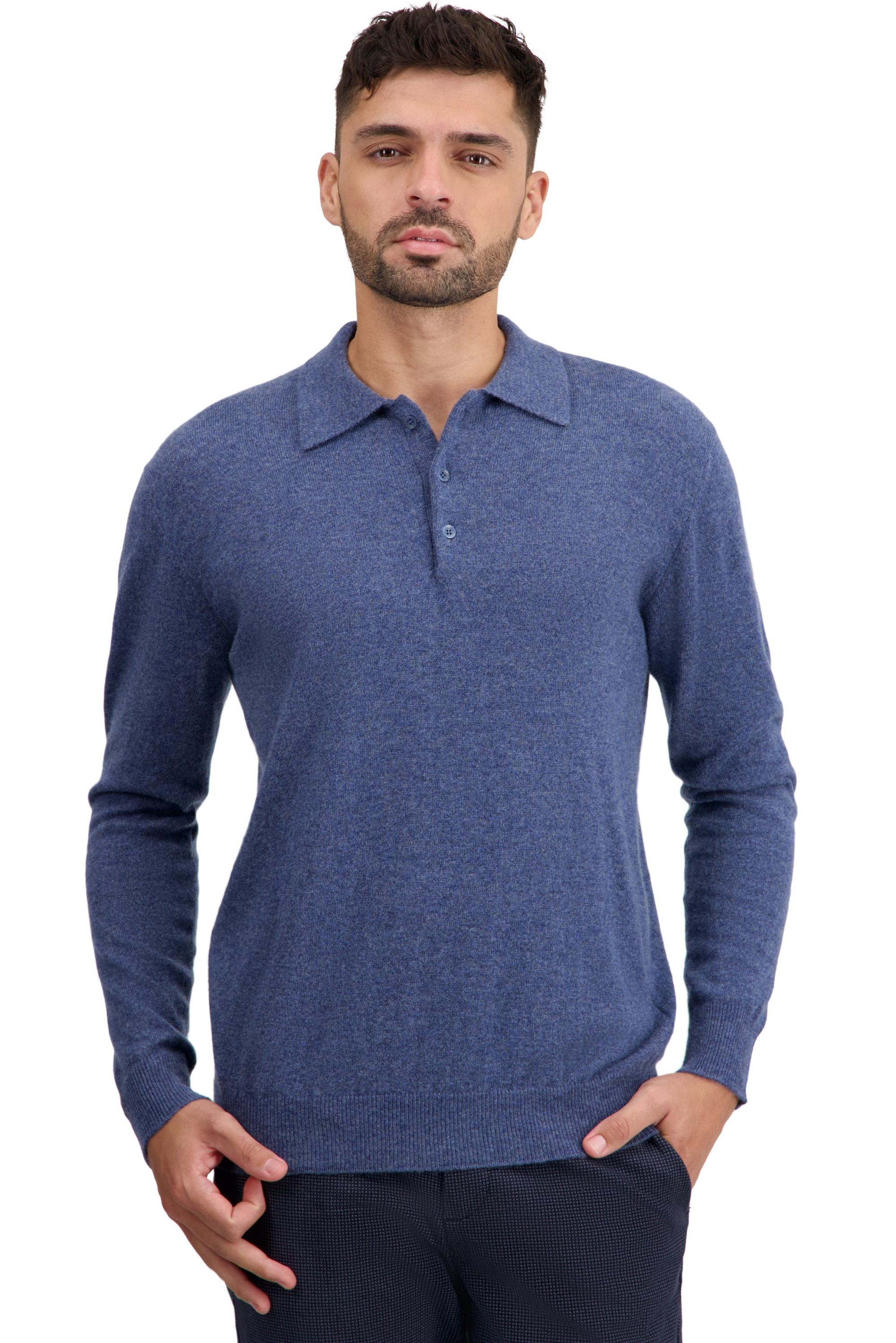 Cachemire polo camionneur homme tarn first nordic blue 3xl