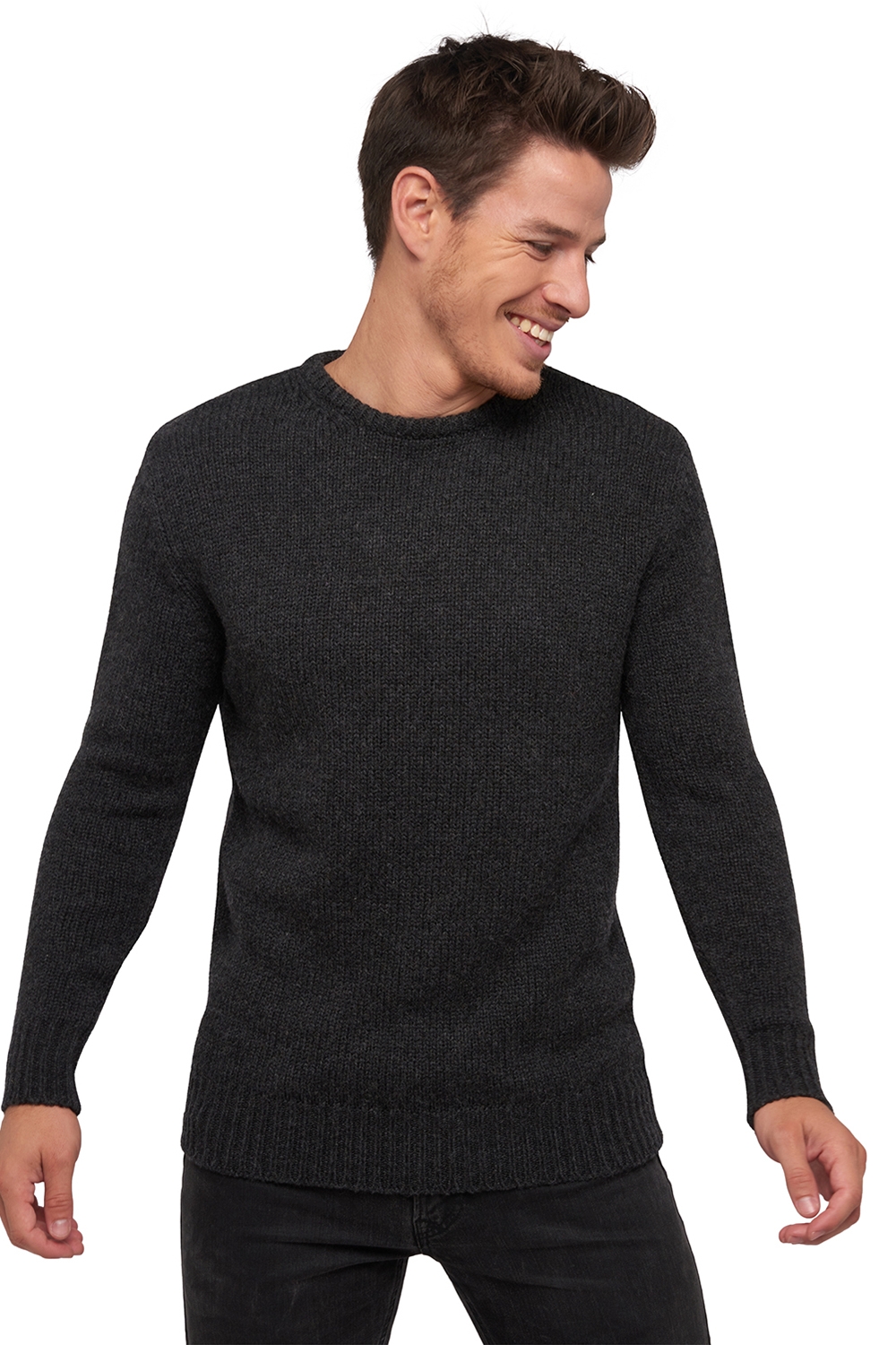Chameau pull homme col rond cole anthracite 3xl